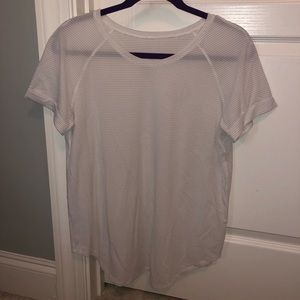 white loose lululemon top
